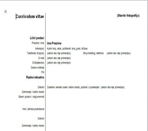 Obrazac cv-obrazac 3