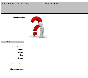 Obrazac cv obrazac 15